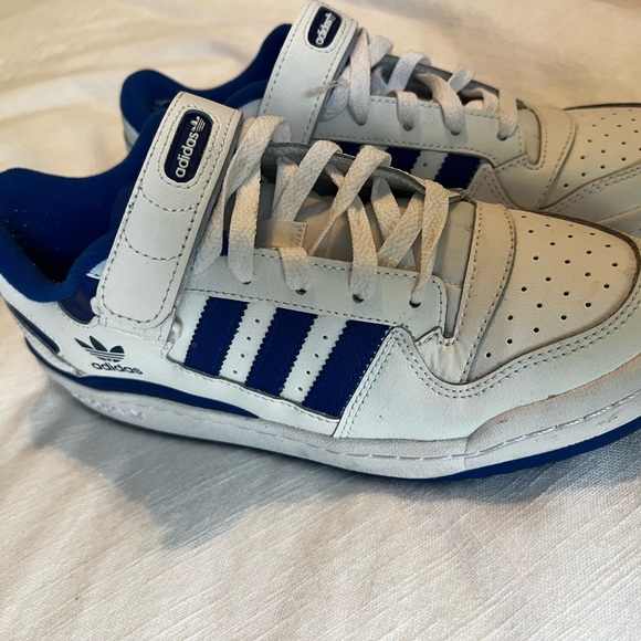 adidas Shoes Adidas Forum Low Athletic Shoe White Collegiate Royal